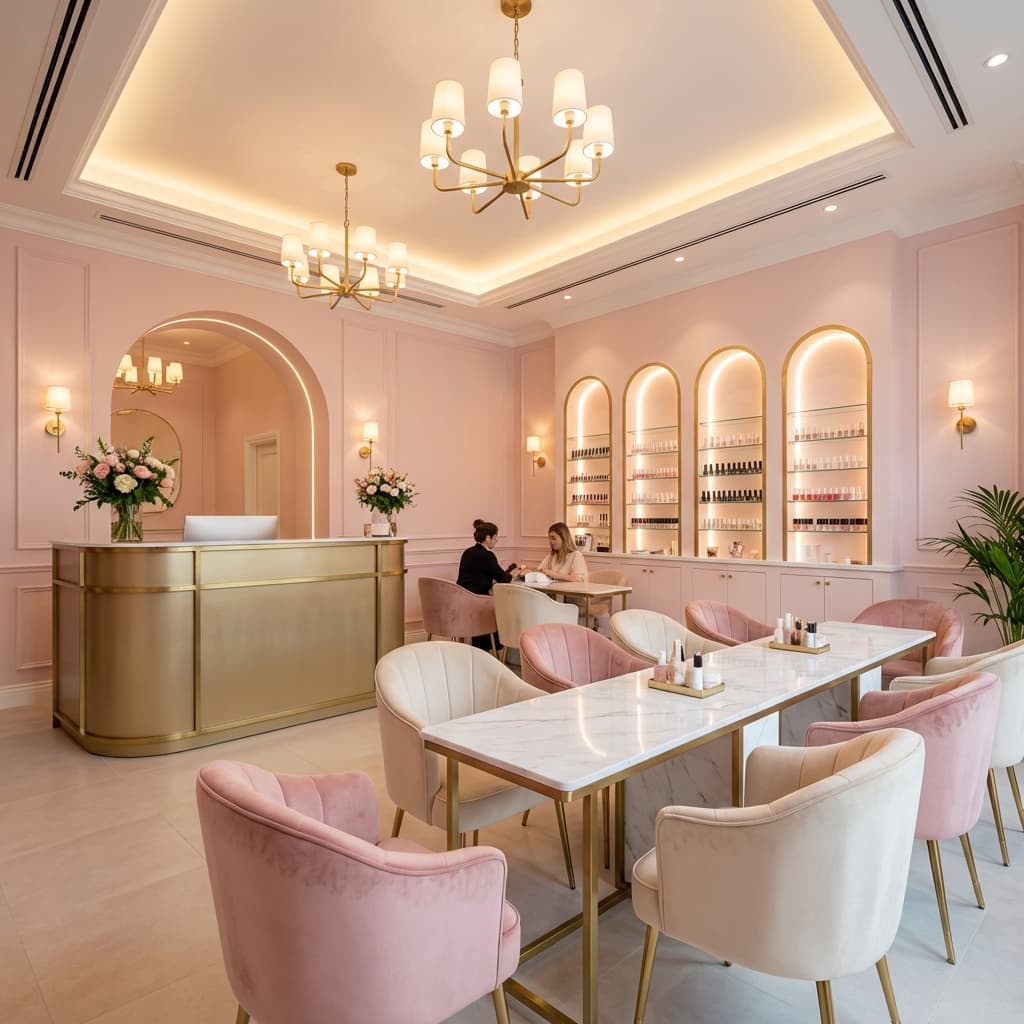 Nail Salon Interior